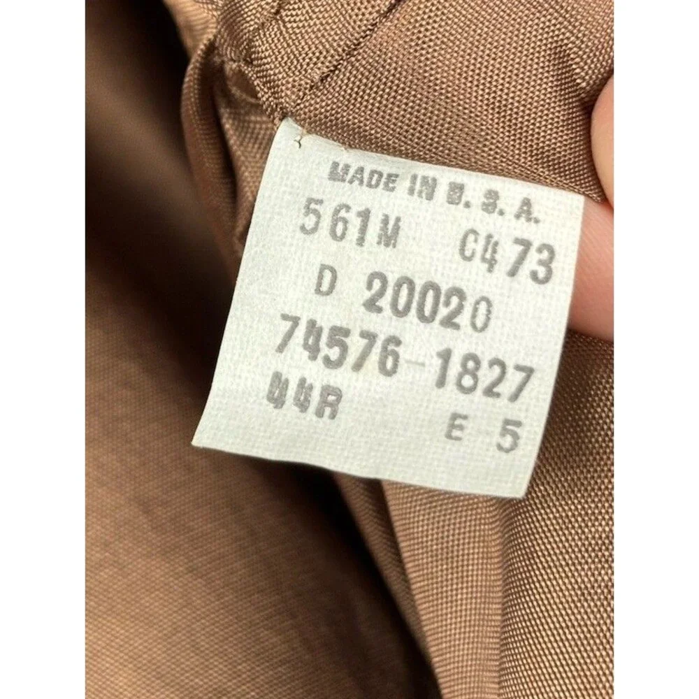 Vintage Levi Strauss Blazer Jacket Men 44R Wool Tweed Sport Coat Herringbone